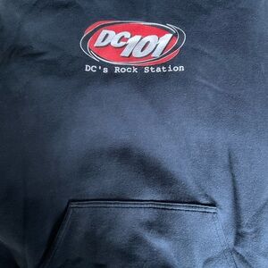 DC101 Rock Station Black Hoodie, Size XL